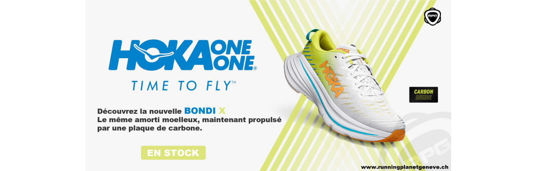 Hoka one one Bondi X Running Planet Genève