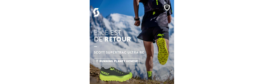 Chaussures de trail running Scott sport supertrac Ultra RC Running Planet Genève