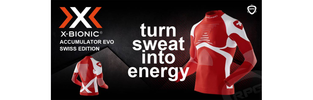 X-Bionic accumulatore evo Swiss edition Running Planet Geneve