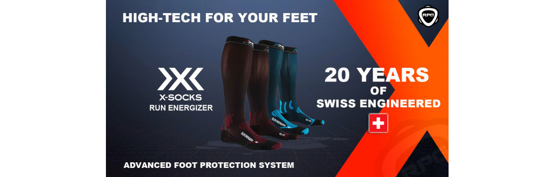 Chaussettes de running X-Socks-Run energizer Running Planet Genève